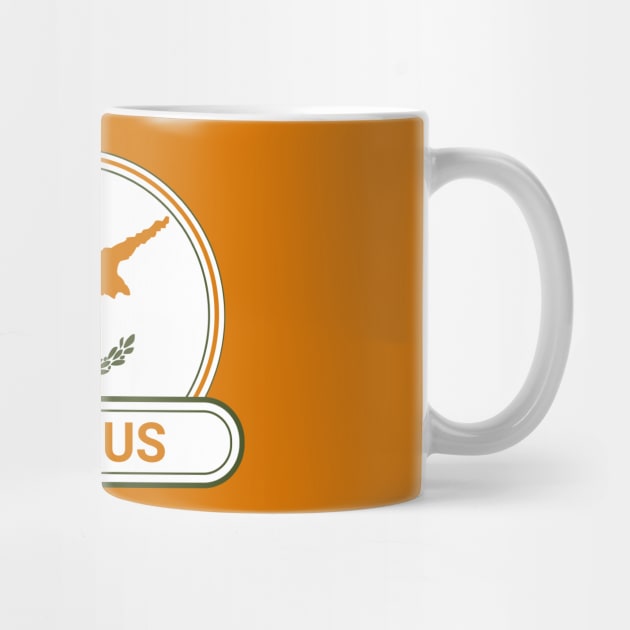 Cyprus Country Badge - Cyprus Flag by Yesteeyear